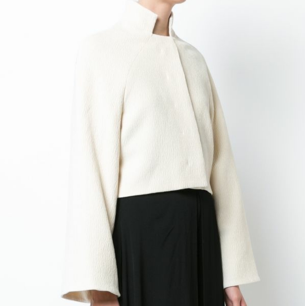 Rosetta Getty Crop Chenille Jacket Sz 2 - Picture 2 of 6